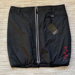 NWT Skhoop Smilla Short Skirt 2 Way Zip Front Wind Water Resistant Black Size XL